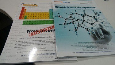 American Elements attends Materials Science & Engineering 2016