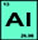 Aluminum (Al) atomic and molecular weight, atomic number and elemental symbol