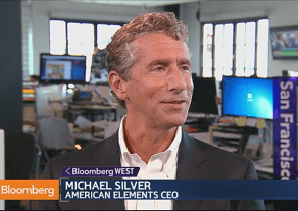 american elements ceo michael silver interviewed by cory johnson on bloomberg tv