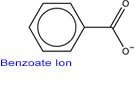 Benzoate Formula Diagram (C6H5CO2)