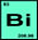 Bismuth (Bi) atomic and molecular weight, atomic number and elemental symbol