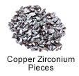 Ultra High Purity (99.999%) Copper Zirconium Pieces