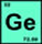 Germanium (Ge) atomic and molecular weight, atomic number and elemental symbol