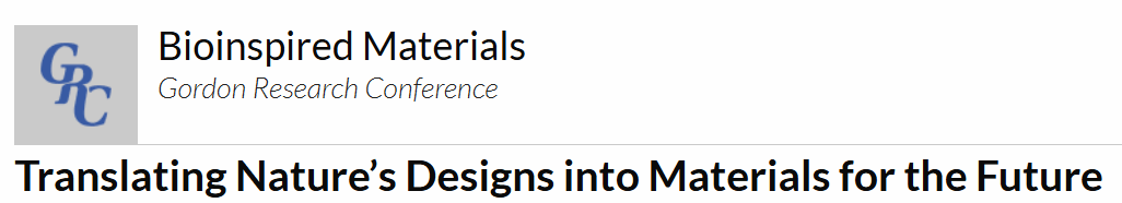 Bioinspired Materials - Gordon Research Conference 2026