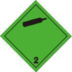 Non-flammable non-toxic gases