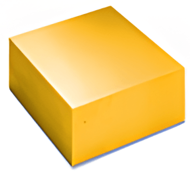 High purity gold cubes