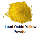 Lead oxide yellow powder