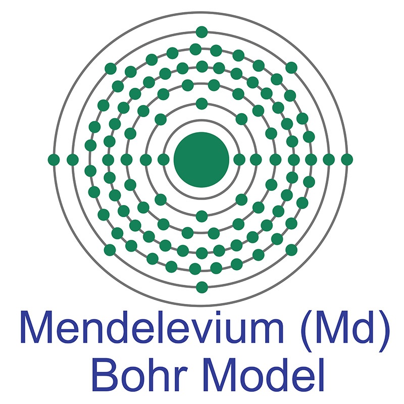 Mendelevium Bohr Model
