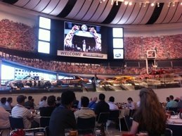 American Elements CEO speaking before Aeromat 2012 at the NASCAR Hall of