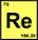 Rhenium(Re) atomic and molecular weight, atomic number and elemental symbol