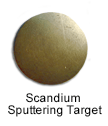 High Purity (99.999%) Scandium (Sc) Sputtering Target