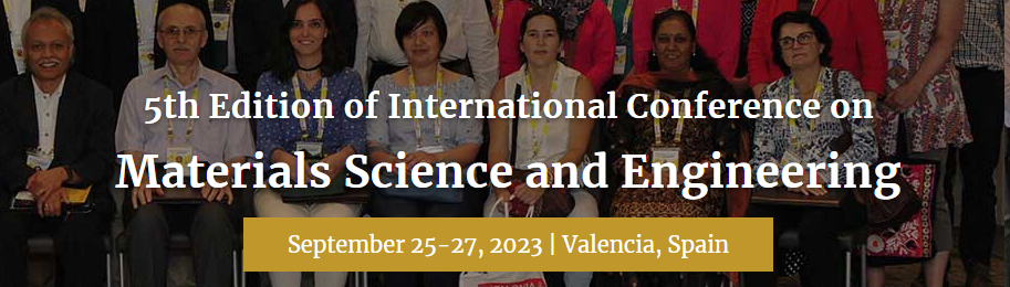 5th Edition of International Conference on Materials Science and Engineering 2023