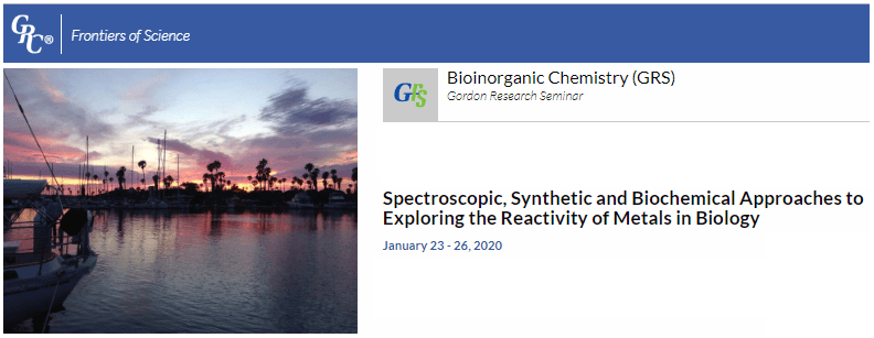 Bioinorganic Chemistry GRS 2020 - Spectroscopic, Synthetic and Biochemical Approaches to Exploring the Reactivity of Metals in Biology