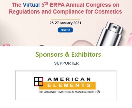 The 5th ERPA Annual Congress on Regulations and Compliance for Cosmetics - CRCC 2021 Virtual 