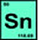 Tin (Sn) atomic and molecular weight, atomic number and elemental symbol