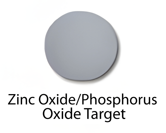 High Purity (99.999%) Zinc Oxide/Phosphorus Oxide Sputtering Target